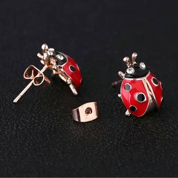 Ladybug Earring Set - Picture 3 of 3